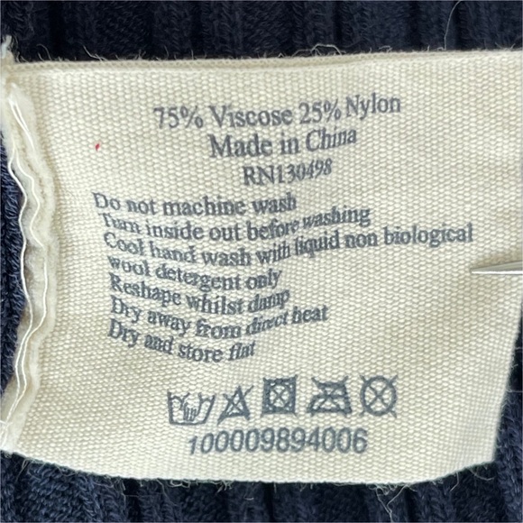 Jack Willis Crop Blue & Pink Preppy Sorority Knit Sweater; UK 12, US 8 Sm / med - Picture 8 of 8